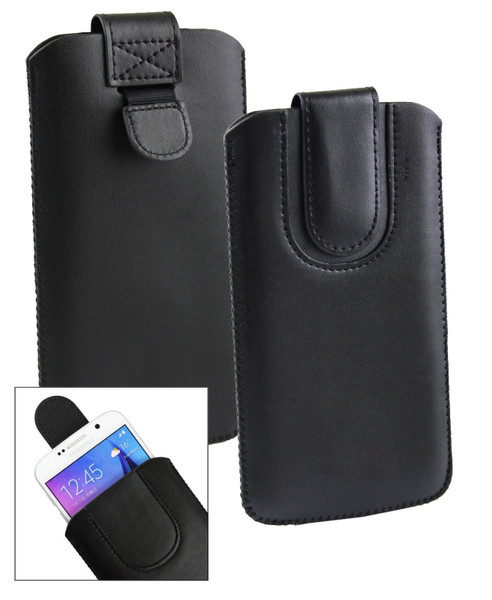 Stk Ace Plus Stylish PU Leather Pouch Black  Case