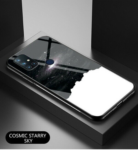 One Plus 7 Pro Cosmic starry sky tempered glass back case