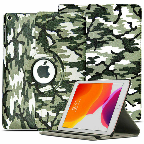 Army camouflage For Apple iPad pro 11 2021 360 rotate leather case