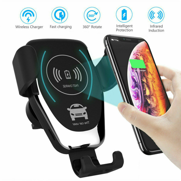 Fast Charging Wireless Car Charger Automatic Sensor Clamping Phone Holder for Google pixel 6 6 pro
