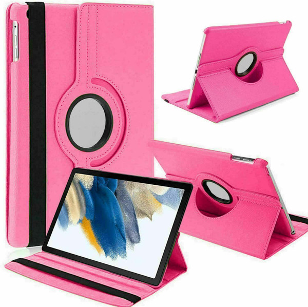 For Samsung Tab A8 10.5(2022) 360 Pink leather flip case