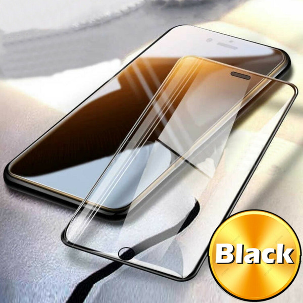 SE 2022 black Full Cover Gorilla Tempered Glass Screen Protector