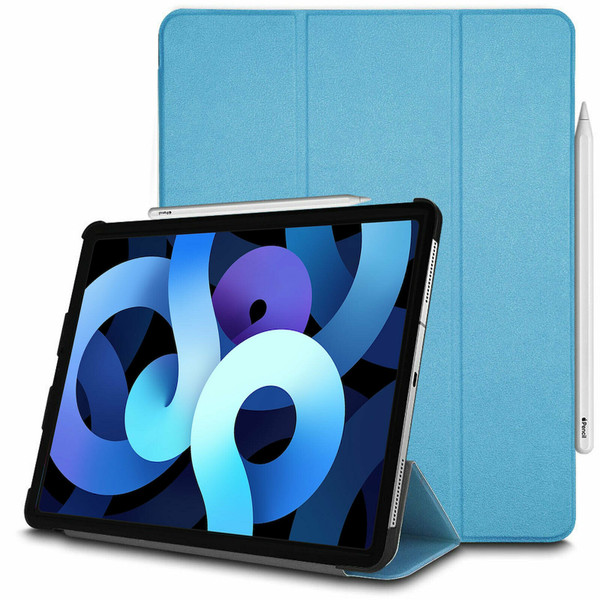 For Apple iPad Air (2022)  sky blue Slim Leather Stand CASE Cover