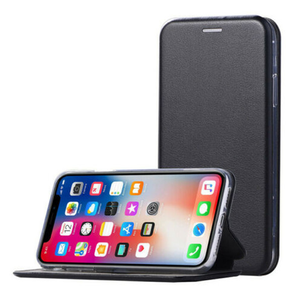 Black shockproof leather wallet Case For iPhone 14 pro max