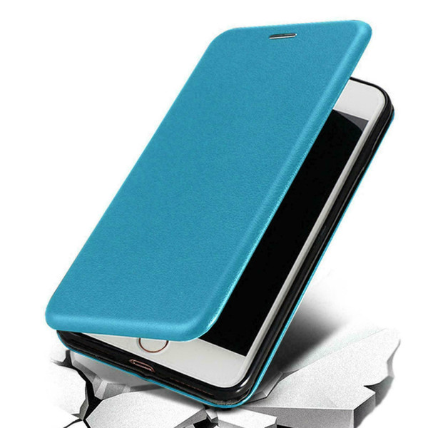 Blue shockproof leather wallet Case For iPhone 14 pro max