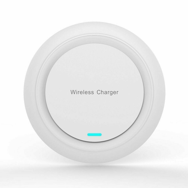 White Fast Qi Wireless Charger Charging Pad For Apple iPhone and Samsung