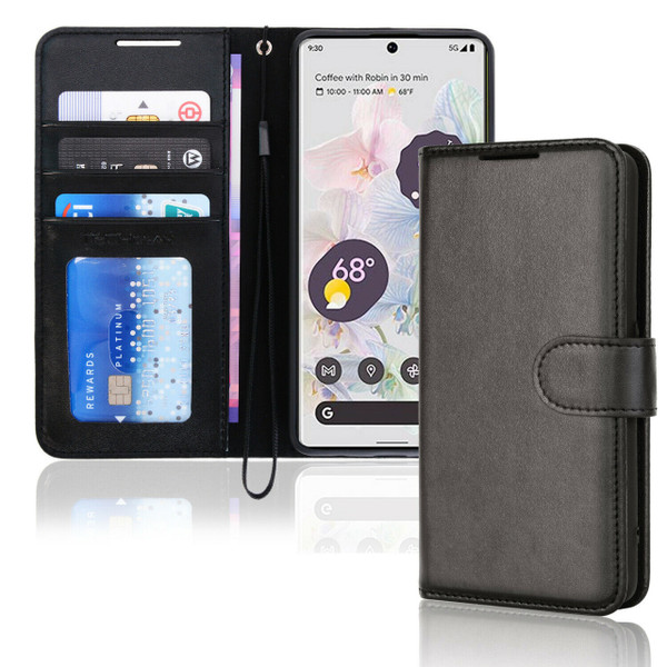 For Google Pixel 7 Premium Flip Leather Wallet Stand Case