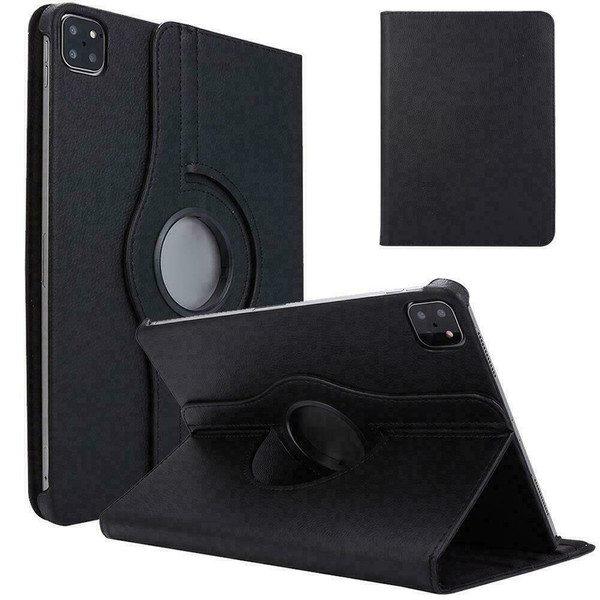 Black 360 Rotating Leather Case Cover iPad Pro Case 11 Inch 2022 (4th Generation)