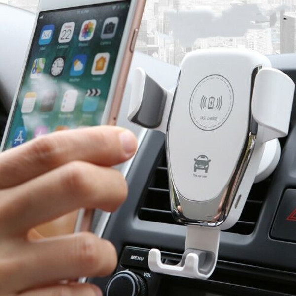 White Fast 15W Qi Car Wireless Charger Mount Holder For Samsung Galaxy  S23 s23 ultra S23 plus
