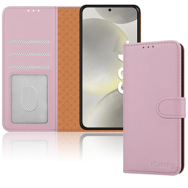 Samsung Galaxy S24 Ultra Rose gold Flip Leather Wallet Book Stand Cover