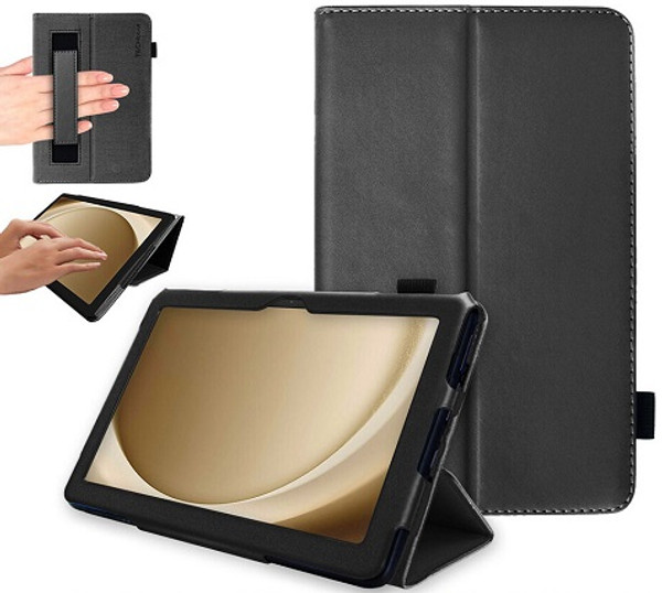 Samsung Galaxy Tab A9 Plus Samsung Galaxy Tab A9 Plus 11" SM-X210 X215 Leather Flip Smart Stand Black