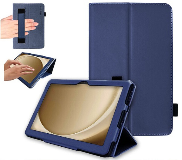 Samsung Galaxy Tab A9 Plus Samsung Galaxy Tab A9 Plus 11" SM-X210 X215 Leather Flip Smart Stand Navy