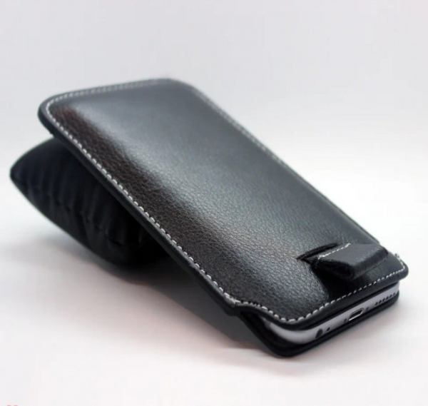 Genuine Leather Pull Tab Slide In Case Cover Sleeve Pouch for Samsung galaxy  S25  plus