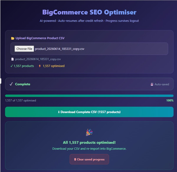 AI-Powered SEO Optimiser
