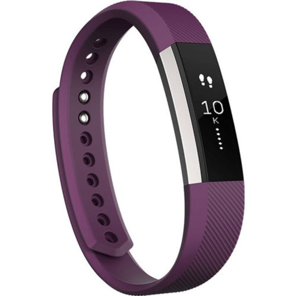 Large FitBit Alta Replacement Strap with Metal Clasp-Plum Purple
