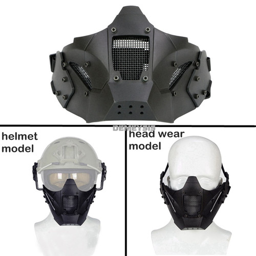 Tactical Mask, Classic Style Head Protective Mask for Military War 