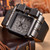 Oulm 3364 Casual Wristwatch Square Dial Wide Strap Mens Quartz Watch