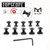 10 Pack M-LOK Screw and Nut Replacement for MLOK