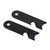 2 Flint Scrapers, Black Multi-function Scraper for Fire Starting