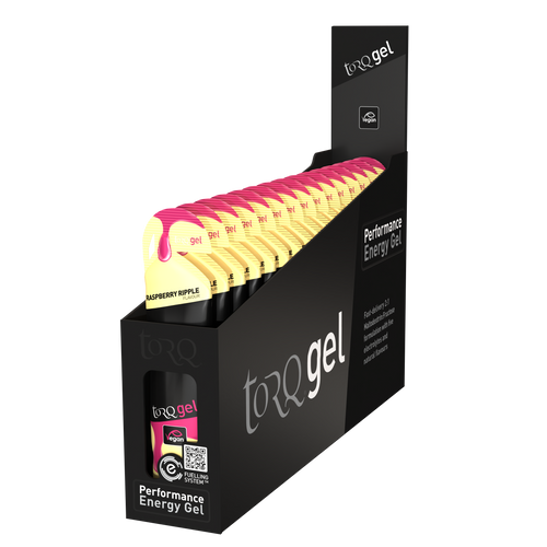 TORQ Energy Gel - Raspberry Ripple - Box of 15