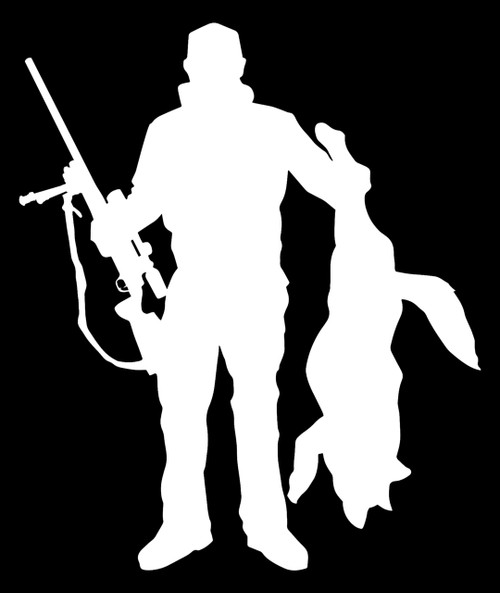 Coyote Hunter Decal Sticker