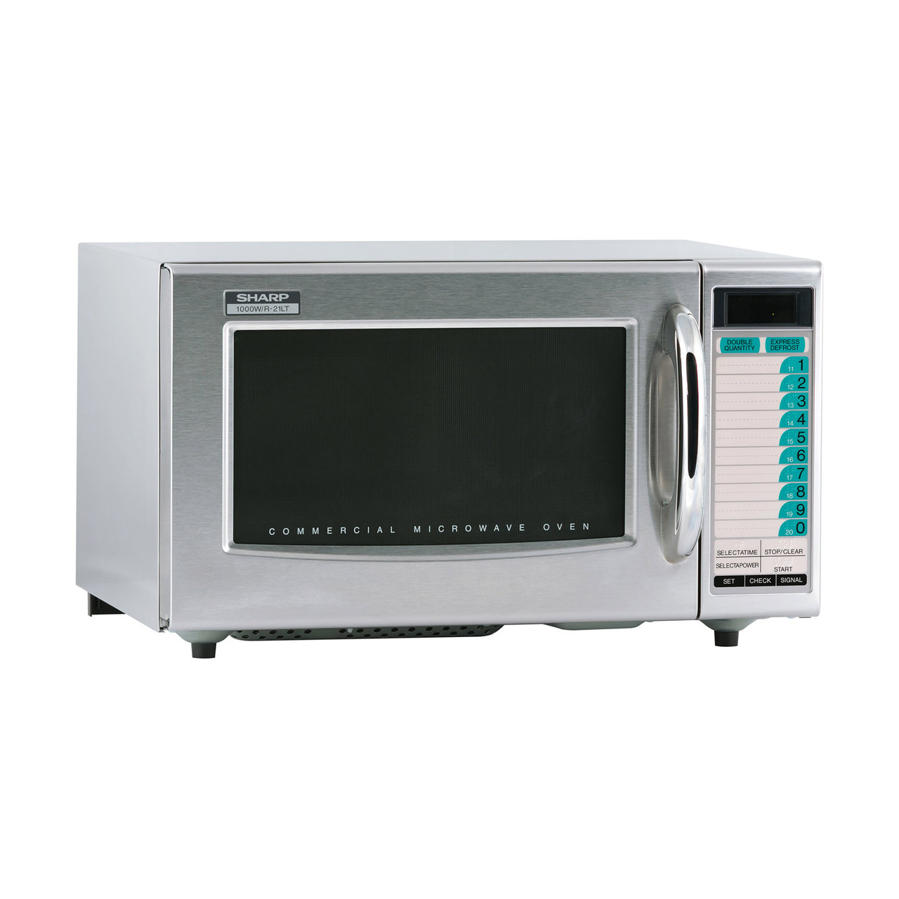 Sharp R-21LTF 1000W Commercial Microwave Oven, Medium Duty