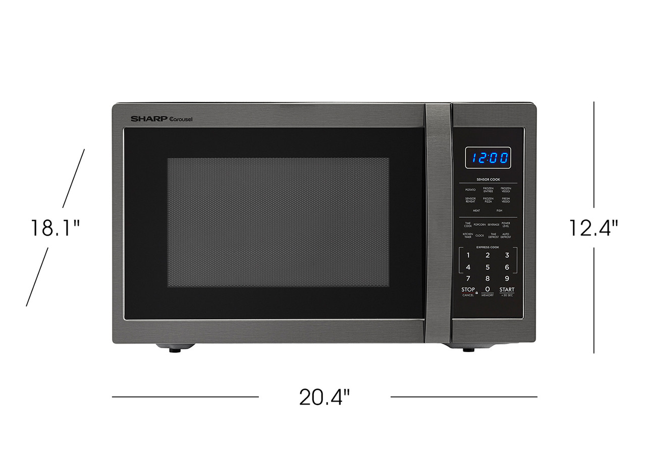 SMC1452CH 1.4 Cu Ft Black Stainless Steel Microwave