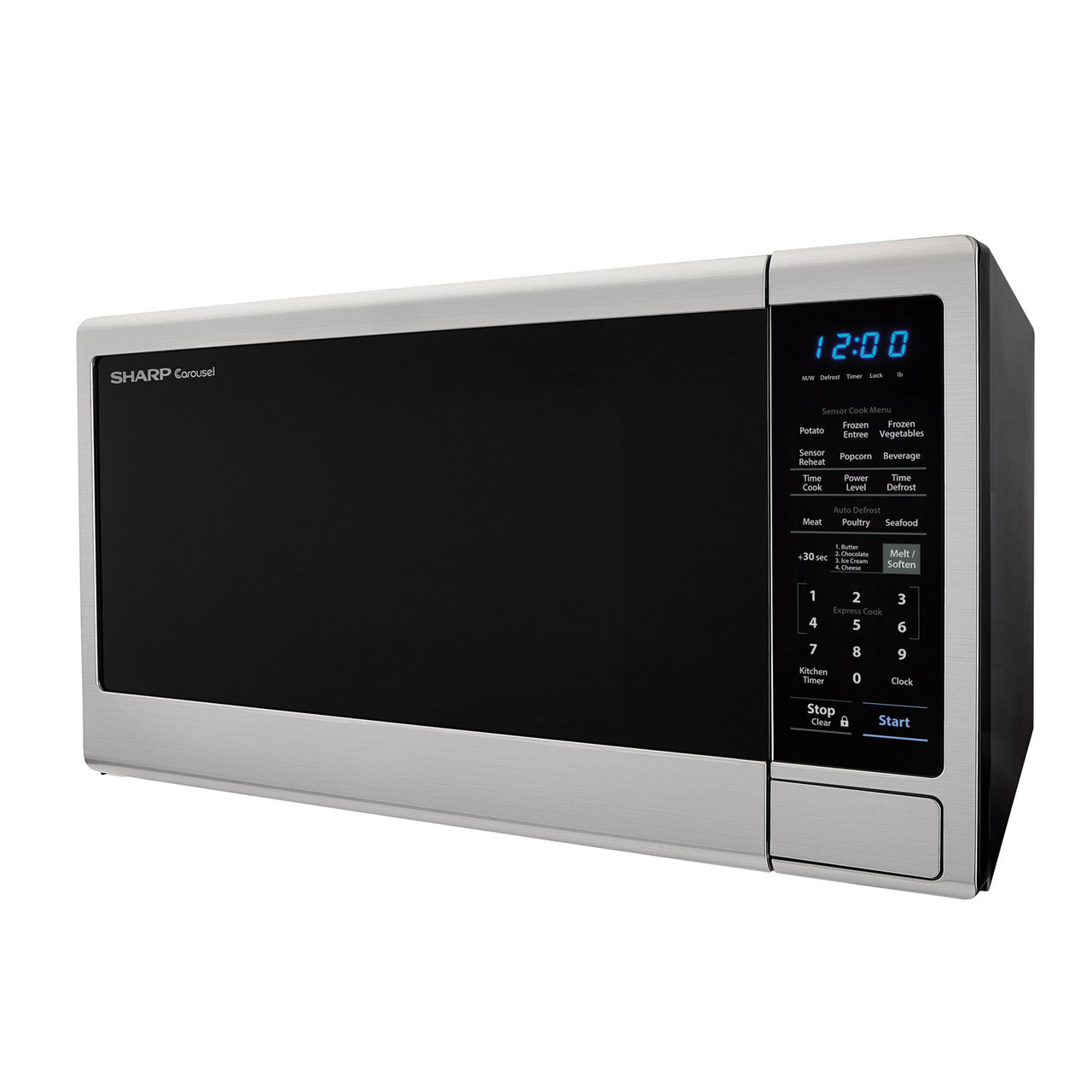 1.8 Cu Ft Stainless Steel Microwave, Black Mirror Door