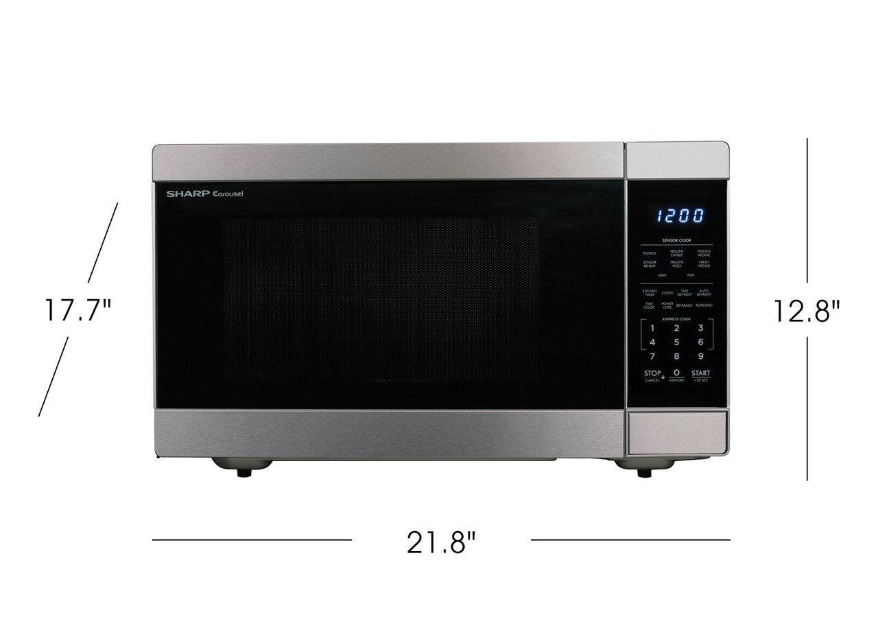 SMC1662DS 1.6 Cu Ft Stainless Steel Countertop Microwave