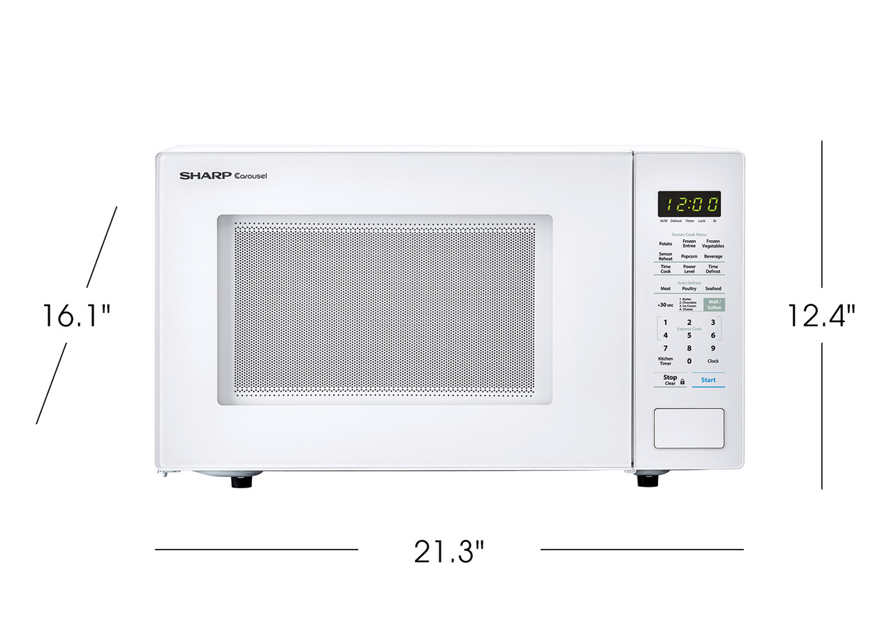Sharp ZSMC1441CW 1.4 Cu Ft White Countertop Microwave