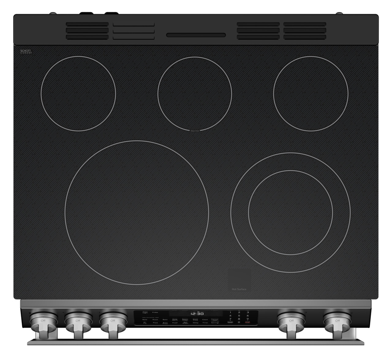 30 in. Electric Convection Slide-In Range with Air Fry | SHARP