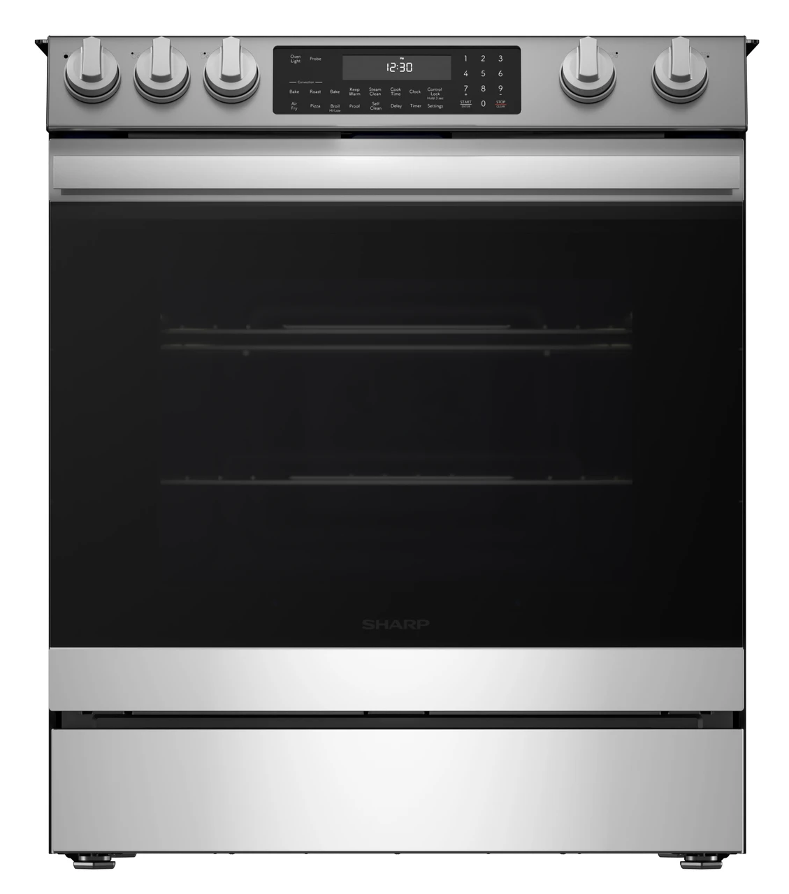 30 in. Electric Convection Slide-In Range with Air Fry | SHARP