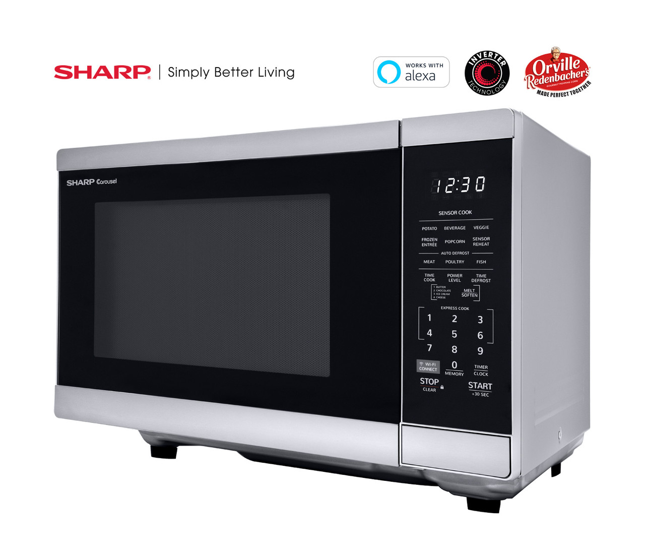 1.4 cu. ft. Smart Countertop Microwave Oven (SMC1469HS)