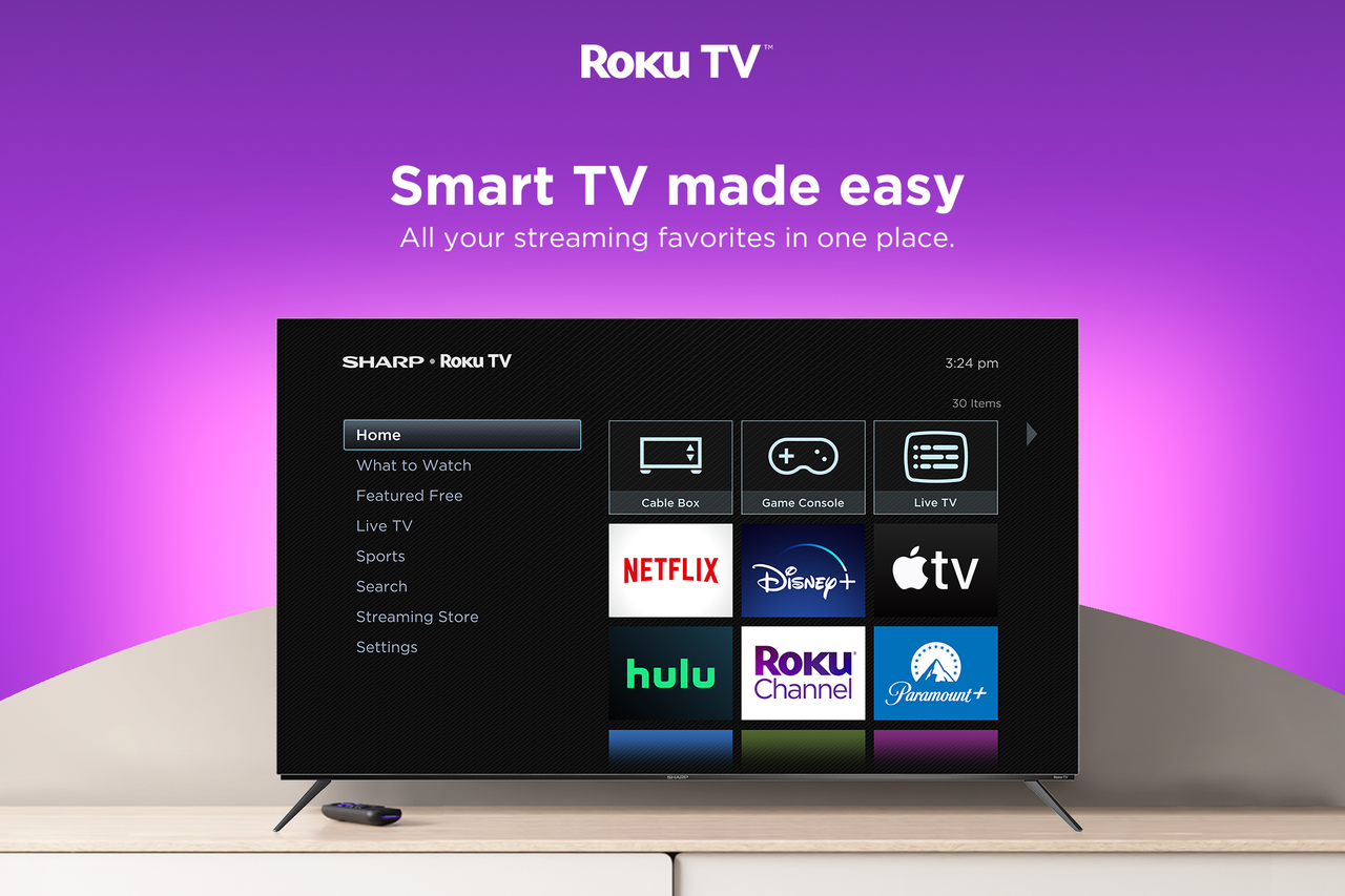 Sharp Roku TV 55" Class (54.5" Diag.) OLED 4K Ultra HD (4TC55FS1UR)