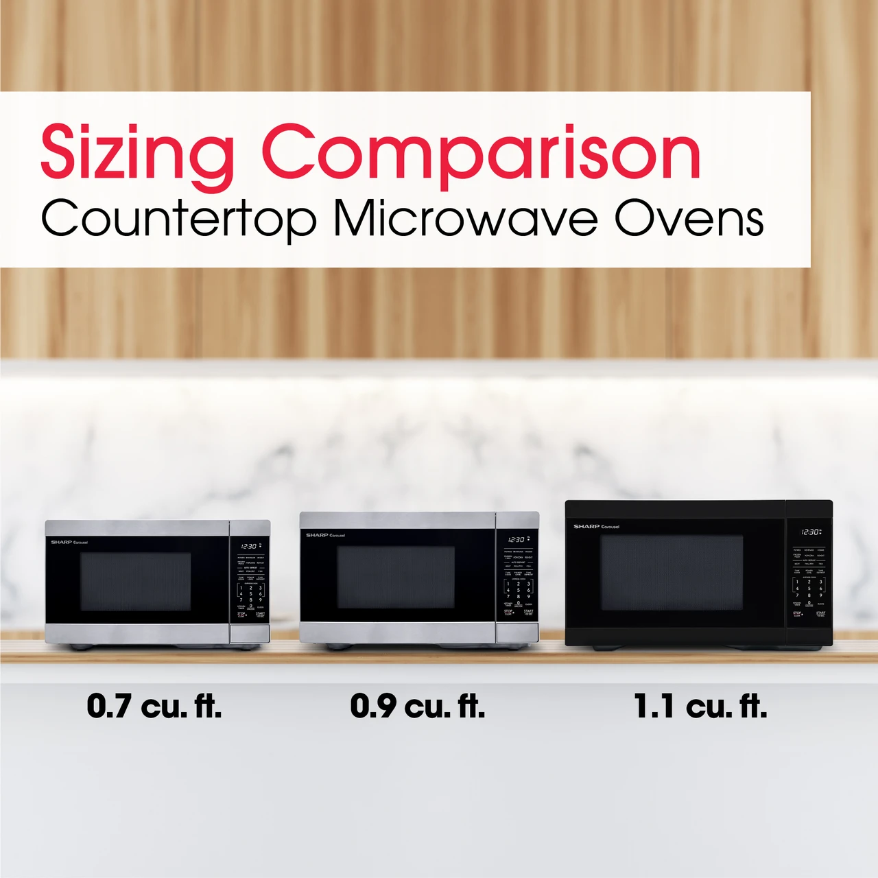 Sharp 700W Stainless Steel Countertop Microwave Oven (SMC0761KS)
