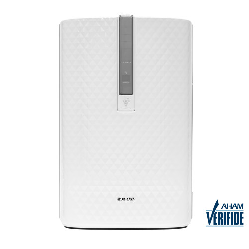 Sharp Plasmacluster® Air Purifier with Humidifying Function for Medium Rooms (KC850U) head on badge