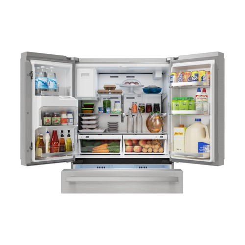 Sharp French 4-Door Counter-Depth Refrigerator with Water Dispenser  (SJG2254FS)