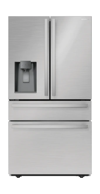 French 4-Door Counter-Depth Refrigerator with Water Dispenser (SJG2254FS) Head On