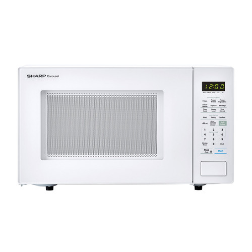 Sharp SMC1131CW: 1.1 Cu Ft White Countertop Microwave