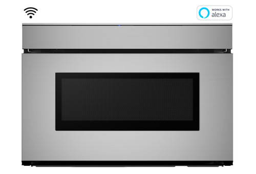 24 in. 1.2 cu. ft. 950W Sharp Stainless Steel Smart Easy Wave Open  Microwave Drawer Oven (SMD2479JS)