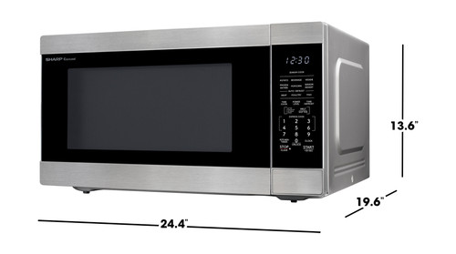 2.2 cu. ft. 1200W Stainless Steel Countertop Microwave Oven
