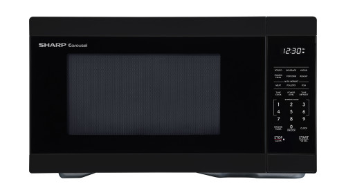 1.1 cu. ft. Black Carousel Countertop Microwave Oven (SMC1161KB) head on