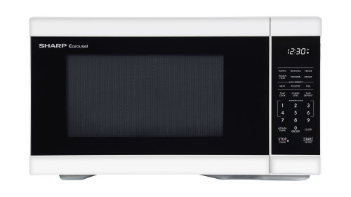 1.1 cu. ft. White Carousel Countertop Microwave Oven (SMC1161KW) head on