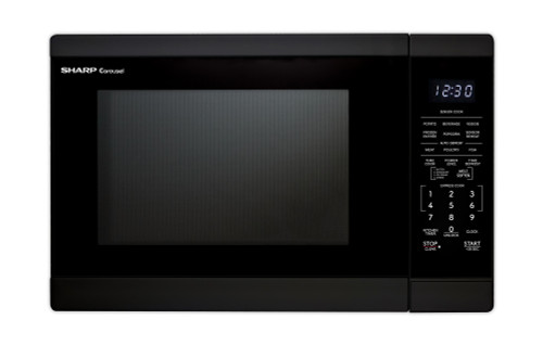 1.4 cu. ft. Black Carousel Countertop Microwave Oven (SMC1461KB) head on