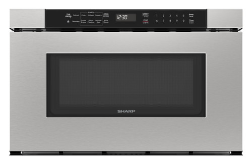 24 in. Built-In Stainless Steel Microwave Drawer Oven (SMD2420MS) Head on