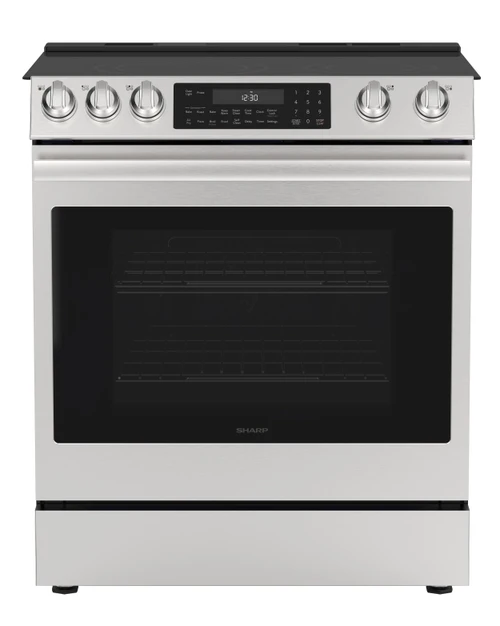 SSR3076SNS 6.3 cu. ft. Slide-in Electric Range Head On Tilt