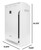 Sharp HEPA Air Purifier with Plasmacluster® Ion Technology for Extra-Large Rooms (FPA80UW) dimensions