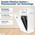 Sharp HEPA Air Purifier with Plasmacluster® Ion Technology for Extra-Large Rooms (FPA80UW) double filtration system infographic