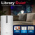 Sharp Plasmacluster® Air Purifier with Humidifying Function for Medium Rooms (KC850U) library quiet infographic