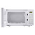 0.7 cu. ft. Sharp White Countertop Microwave (SMC0710BW) – front view with door open